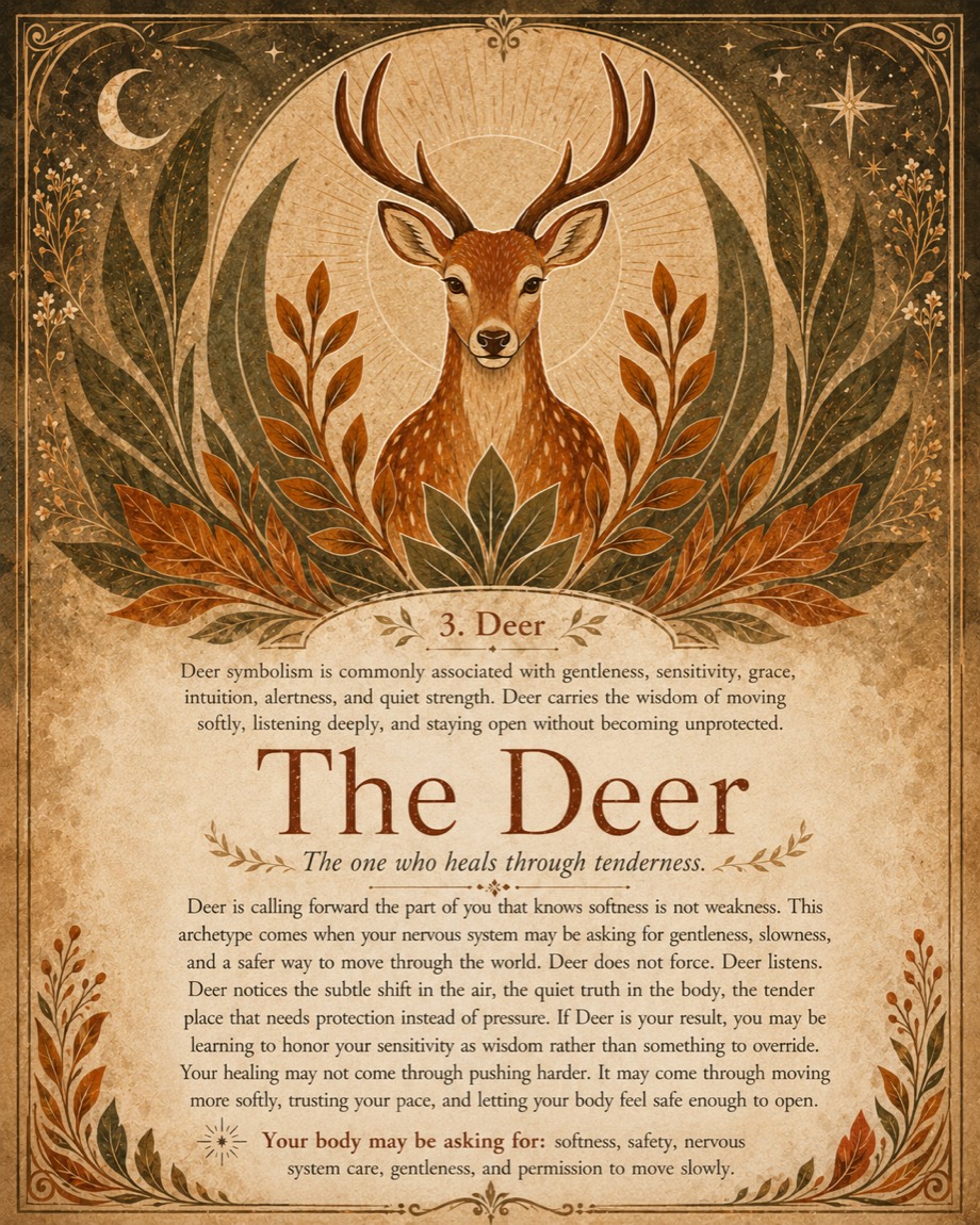 The Deer oracle card
