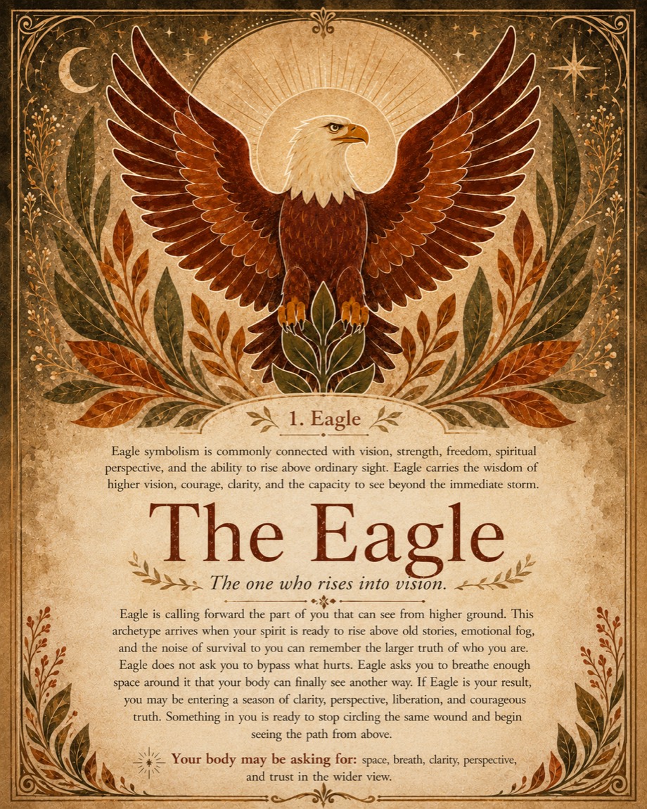 The Eagle oracle card